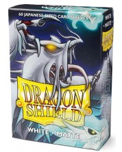 Προστατευτικά καρτών Dragon Shield Sleeves - Small Matte White (60 τεμ.)