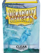 Προστατευτικά καρτών Dragon Shield Sleeves - Matte Clear (100 τεμ.)