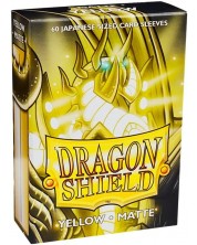 Προστατευτικά καρτών Dragon Shield Sleeves - Small Matte Yellow (60 τεμ.)