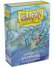 Προστατευτικά καρτών Dragon Shield Sleeves - Small Matte Sapphire (60 τεμ.) -1