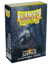 Προστατευτικά καρτών Dragon Shield Dual Sleeves - Small Matte Justice (60 τεμ.)