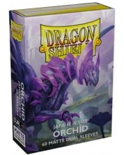 Προστατευτικά καρτών Dragon Shield Dual Sleeves - Small Matte Orchid (60 τεμ.) -1