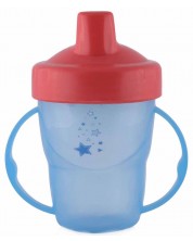 Κύπελλο μετάβασης με λαβές και σκληρό άκρο Lorelli Baby Care - 210 ml, Μπλε -1
