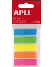 Διαφανή ευρετήρια Apli - 5 χρώματα νέον, 12 х 45 mm
