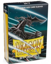 Προστατευτικά καρτών Dragon Shield Sleeves - Small Matte Jet (60 τεμ.) -1