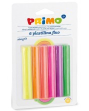 Σετ πλαστελίνης  Primo Fluo - 6 χρώματα , 100 g