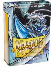Προστατευτικά καρτών Dragon Shield Clear Sleeves - Small Matte (60 τεμ.) -1