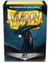 Προστατευτικά καρτών Dragon Shield Sleeves - Matte Jet (100 τεμ.)