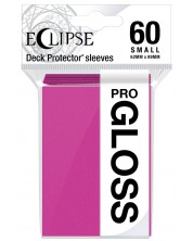 Προστατευτικά καρτών  Ultra Pro - Eclipse Gloss Small Size, Hot Pink (60 τεμ.)