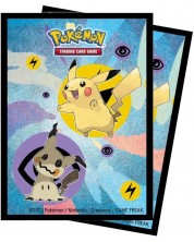 Προστατευτικά καρτών Ultra Pro - Pikachu & Mimikyu (65 τμχ)