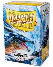 Προστατευτικά καρτών Dragon Shield - Matte Sleeves Standard Size, Sapphire (100 τεμ.) -1