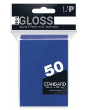 Προστατευτικά καρτών Ultra Pro - PRO-Gloss Standard Size, Blue (50 τεμ.)