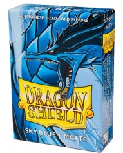 Προστατευτικά καρτών Dragon Shield - Small Matte Sky Blue (60 τεμ.) -1