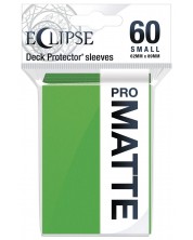 Προστατευτικά καρτών  Ultra Pro - Eclipse Matte Small Size, Lime Green (60 τεμ.)