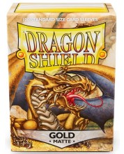 Προστατευτικά καρτών Dragon Shield Sleeves - Matte Gold (100 τεμ.)