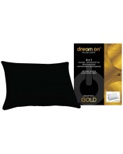 Προστατευτικό μαξιλαριού Dream On - Smartcel Gold, 50 x 70 cm, μαύρο