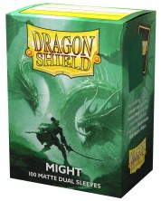 Προστατευτικά καρτών Dragon Shield Dual Sleeves - Matte Might (100 τεμ.) -1