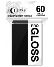 Προστατευτικά καρτών  Ultra Pro - Eclipse Gloss Small Size, Jet Black (60 τεμ.)