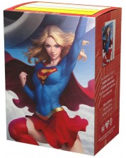 Προστατευτικά καρτών Dragon Shield - Standard Brushed Art Supergirl Sleeves (100 τεμ.) -1