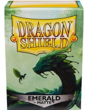 Προστατευτικά καρτών Dragon Shield Sleeves - Matte Emerald (100 τεμ.) -1