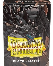 Προστατευτικά καρτών Dragon Shield Sleeves - Small Matte Black(60 τεμ.)