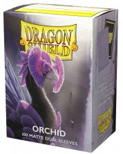 Προστατευτικά καρτών Dragon Shield Dual Sleeves - Matte Orchid (100 τεμ.)