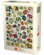 Παζλ Deico Games 1000 κομμάτια - Ελεφαντάκια  -1