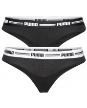 Σετ γυναικείο εσώρουχο Puma - Hang, 2 τεμάχια, μαύρο