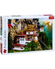 Παζλ Trefl 2000 κομμάτια - Συγκρότημα ναών Paro Taktsang, Μπουτάν -1