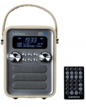 Ραδιόφωνο Lenco - PDR-051TPSI, Ασημί/Μπεζ