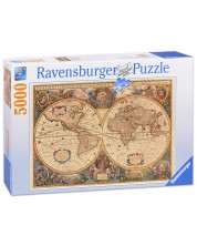 Παζλ Ravensburger 5000 κομμάτια  - Ο χάρτης του παλιού κόσμου