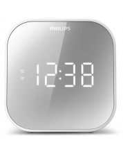 Ραδιοφωνικό ηχείο με ρολόι Philips - TAR4406/12, άσπρο -1