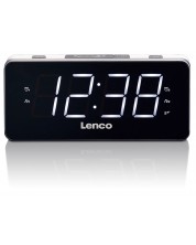 Ηχείο ραδιόφωνο ρολόι Lenco - CR-18, λευκό