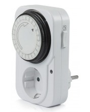 Πολύπριζο  Vivanco - 1414, 1 Θέση ,μηχανικό χρονόμετρο, λευκό -1