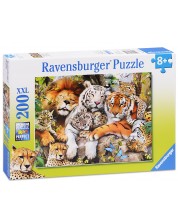 Παζλ Ravensburger 200 XXL κομμάτια - Οικογένεια γατών 