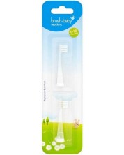 Ανταλλακτικές κεφαλές οδοντόβουρτσας  Brush Baby -Sonic,0-18 μηνών, 2 τεμάχια -1