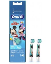 Ανταλλακτικές κεφαλές  Oral-B - EB10 Kids Mickey Mouse, 2 τεμάχια, πολύχρωμες 