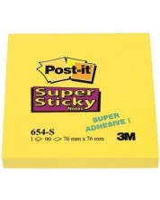 Αυτοκόλλητες σημειώσεις Post-it - Super Sticky, 90 φύλλα -1