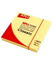 Αυτοκόλλητες σημειώσεις  Apli -κίτρινο, 75 x 75 mm, 100 τεμάχια