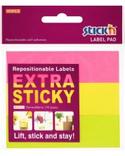 Αυτοκόλλητα Stick'n - τύπος ετικέτας, 25 x 88 mm, νέον, 3 χρώματα, 90 φύλλα -1