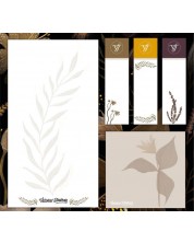 Αυτοκόλλητα φύλλα και ευρετήρια Victoria's Journals Florals - Χρυσό, σε σκληρή βάση