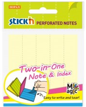 Αυτοκόλλητες σημειώσεις Stick'n - Perforated, 76 x 76 mm,4 χρώματα νέον, 80 φύλλα -1