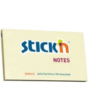Αυτοκόλλητα Stick'n - 76 x 127 mm, κίτρινο, 100 φύλλα -1