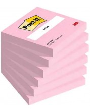 Αυτοκόλλητες σημειώσεις Post-it - 6 τεμάχια x 100 φύλλα, ροζ -1