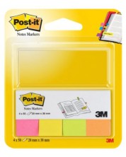 Αυτοκόλλητα ευρετήρια Post-it 670-4 - Mix neon, 2 x 3,8 cm -1