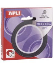 Κολλητική μαγνητική ταινία Apli - μαύρο, 19 mm x 2.5 m -1
