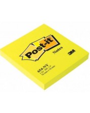 Αυτοκόλλητες σημειώσεις Post-it 654-NY - Κίτρινο, 7.6 х 7.6 cm, 100 φύλλα -1