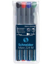 Σετ 4 μαρκαδόρων Schneider permanent OHP Maxx 224 M, 1,0 mm -1