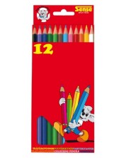 Χρωματιστά μολύβια Sense - 12 τεμάχια -1