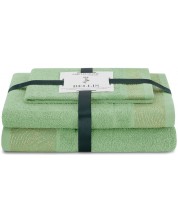 Σετ 3 πετσέτες   AmeliaHome - Bellis, ανοιχτό πράσινο -1